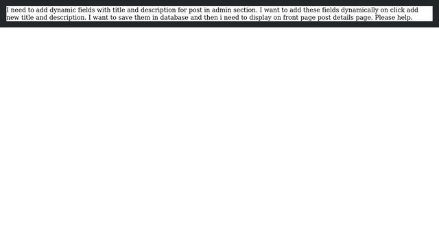 Wordpress: How to add dynamic fields on wordpress custom post type page in admin section? смотреть онлайн