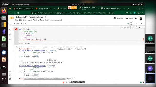 Session 9 - Recursion & Binary Search | Python DSA | தமிழில் смотреть онлайн