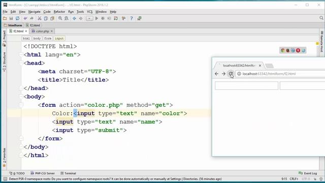 HTML & Server-Side using post method смотреть онлайн