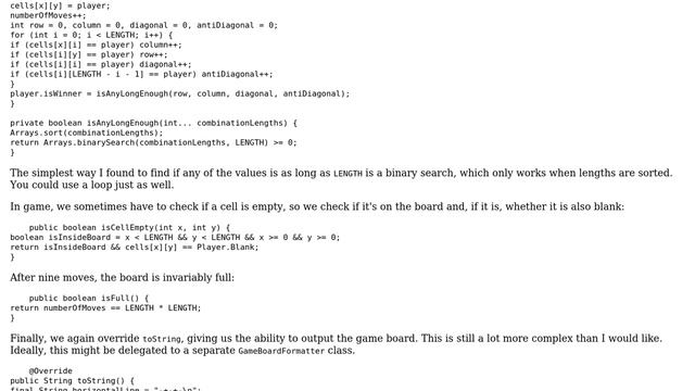 Code Review: TicTacToe logic in Java (3 Solutions!!) смотреть онлайн