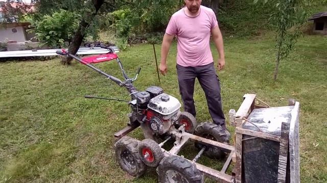 4Х4 Мини думпер из мотоблока. Weima 900 в действии. DIY Mini dumper. Weima 900 in action. смотреть онлайн