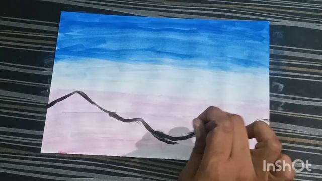 my hobby#easy drawing for beginners#low budget lehanga #simplelandscape смотреть онлайн