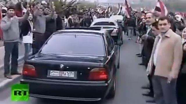 Как встречали кортеж Лаврова в Дамаске смотреть онлайн