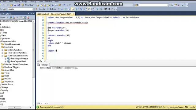 FONKSİYON SQL смотреть онлайн