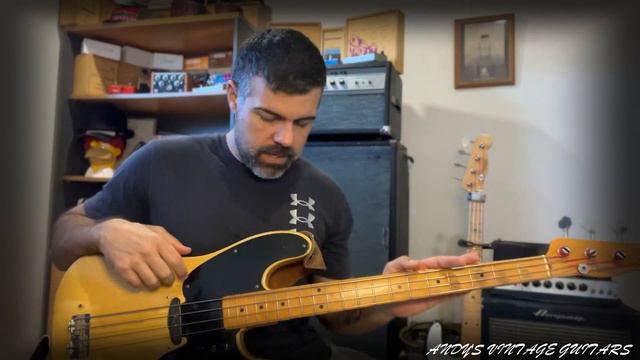 1954 FENDER PRECISION BASS - Andy's Vintage Guitars смотреть онлайн