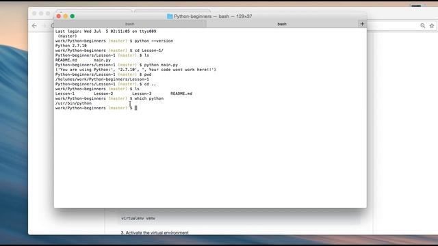 Python Beginners: L1(A): Manage python environment using Docker and virtualenv смотреть онлайн
