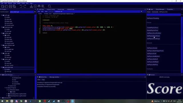 AppGameKit - создаем вторую простую игру с физикой