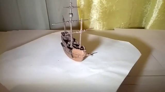 КОРАБЛЬ ИЗ ПЛАСТИЛИНА. САНТА-МАРИЯ – ПАРУСНИК, КОЛУМБА смотреть онлайн