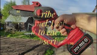 Аккумуляторная цепная пила WOSAI MT-SER BLMJ Cordless chain saw #wosai смотреть онлайн