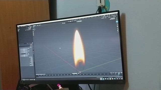 ПРОСТЕЙШАЯ АНИМАЦИЯ СВЕЧИ ( в BLENDER ) смотреть онлайн