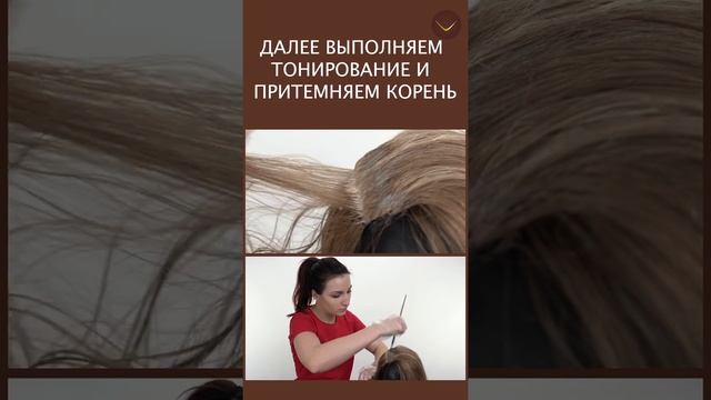 Красим парик от Voevodins в технике балаяж #Shorts смотреть онлайн