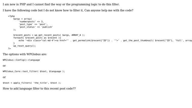 Wordpress: How to filter content by language with WPGlobus? смотреть онлайн