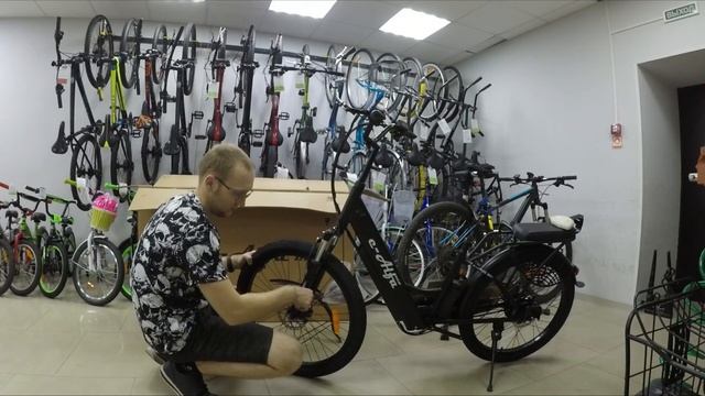 Сборка электровелосипеда из коробки e-ALFA.Велосипед для города смотреть онлайн