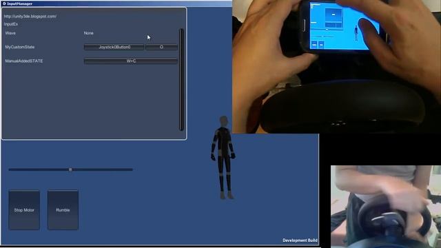 Unity Input Mapper System Thrust-master Wheel demo WIN/DROID смотреть онлайн