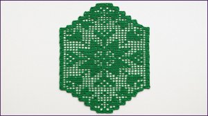 Филейная салфетка крючком. Филейное вязание. Салфетка крючком.