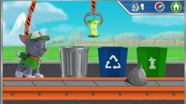 Рокки в академии щенячьего патруля помогает сортировать мусор смотреть онлайн