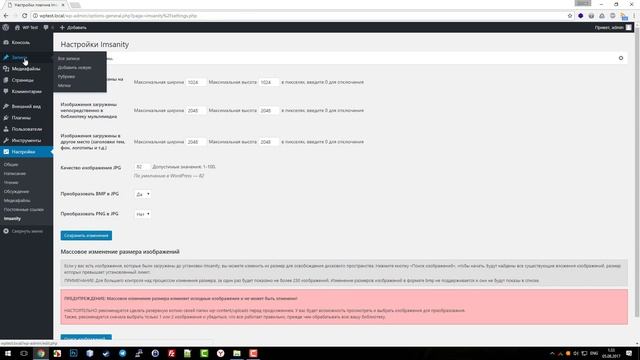 Обзор плагина #10. Imsanity. Уменьшаем загружаемые и уже загруженные изображения в WordPress смотреть онлайн