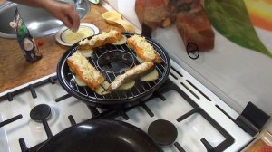 Cемга в сковородке гриль - газ. Бысто, вкусно - съедается за 5 минут.