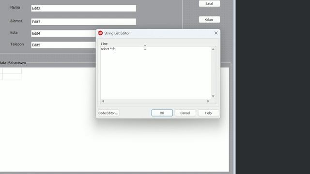 Cara Membuat Aplikasi Input Data Mahasiswa dengan Delphi 10 dan M.Acces untuk database смотреть онлайн