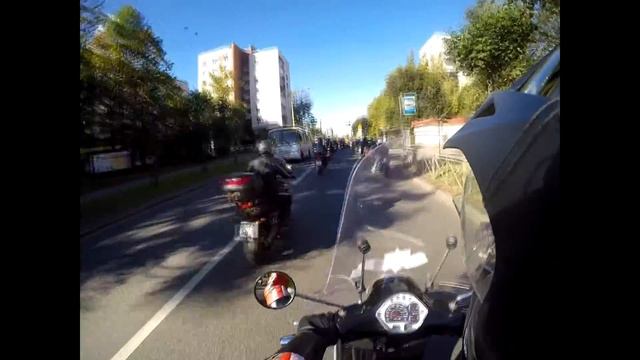 Закрытие Мото Сезона в Санкт Петербурге 03.10.15, Стартуем с г.Пушкин и на Дворцовую (by VespaMan) смотреть онлайн