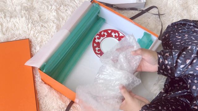 Hermes Unboxing | My Hermes Collection Part 2 [ Bag | Scarf | Lipstick | Tableware] | Design Storie