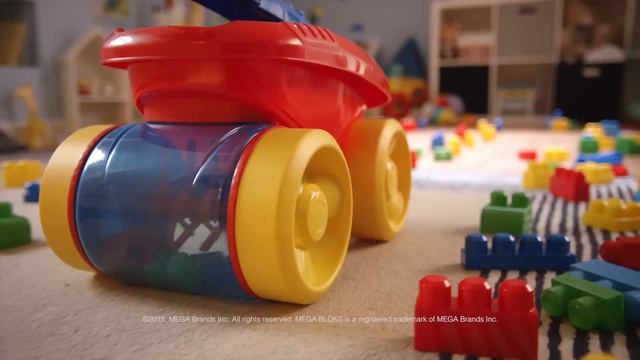 Smyths Toys - Mega Bloks First Builders Block Scooping Wagon смотреть онлайн
