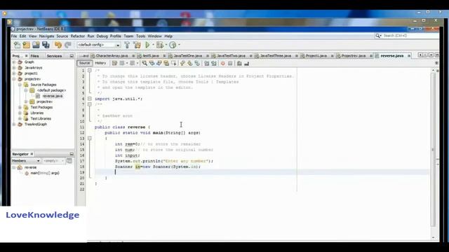 How to program the reverse of any digit number using Java смотреть онлайн