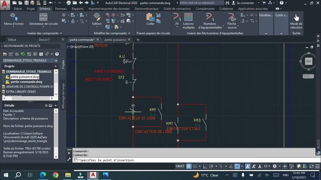 17-Projet démarrage étoile triangle de A a Z Autocad Electrical 2020 بالعربية (part 2) смотреть онлайн
