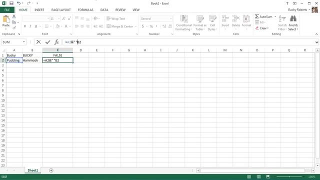 Microsoft Excel 2013 Tutorial - 21 - String Functions смотреть онлайн
