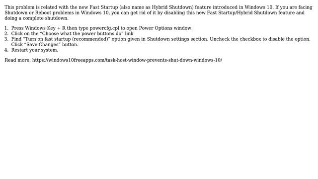 Task Host Window Prevents Windows Shutdown (4 Solutions!!) смотреть онлайн