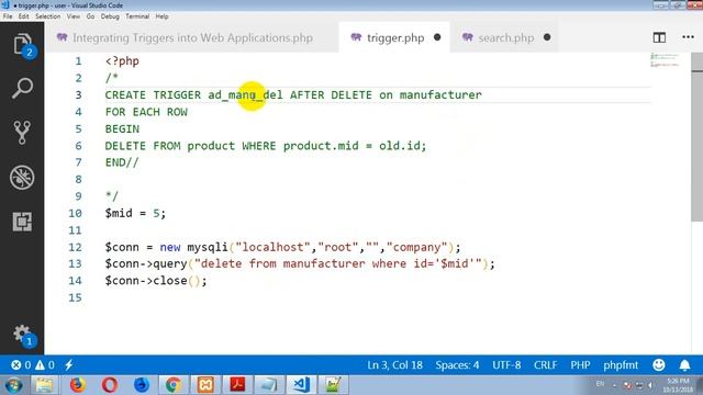 104 MYSQL Trigger смотреть онлайн