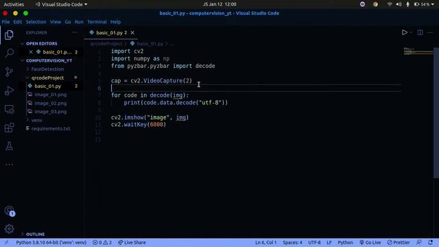 How to Detect and Read QRCode and BarCode using OpenCV in Python Project смотреть онлайн