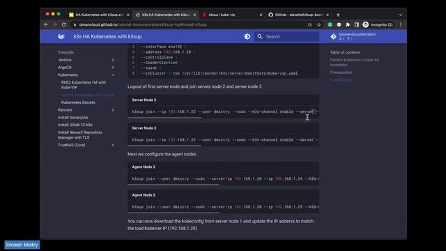 Kubernetes HA Cluster using k3sup, k3s and kube-vip : A Step-by-Step Guide смотреть онлайн