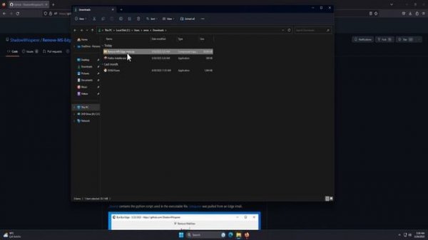 Uninstall Edge Browser from Windows 10 and Windows 11