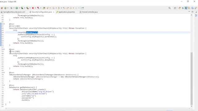Spring Boot 3.0.0 Security (part 05) Multiple SecurityFilterChain Beans. смотреть онлайн