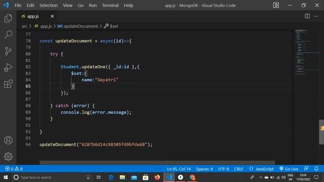 MongoDB Tutorial #19 - MongoDB Update the Documents using Mongoose in MongoDB in Hindi смотреть онлайн