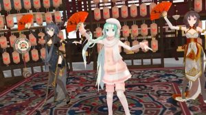 【MMD】【乐正绫、洛天依、初音未来】（第三弹）寄明月