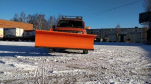 снегоуборочный отвал на УАЗ Патриот- ? огонь-комплет!