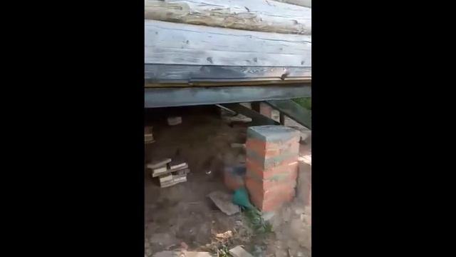 Замена столбчатого фундамента бани на свайно-винтовой в дер. Васкелово смотреть онлайн