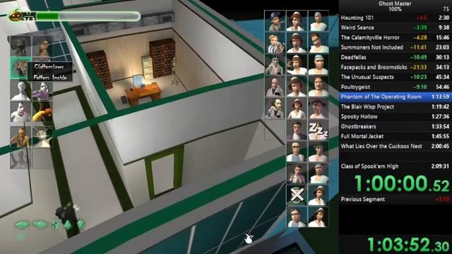 Ghost Master 100% Speedrun (WR - 2:02:53) смотреть онлайн