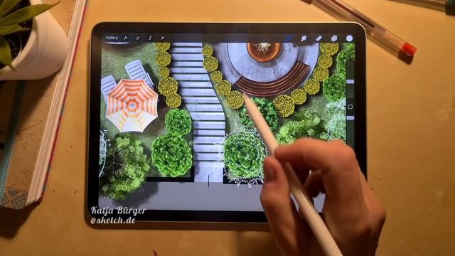 LANDSCAPE DRAWING (Part 3) in Procreate смотреть онлайн