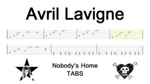 Avril Lavigne - Nobody's Home // Guitar TABS