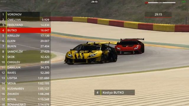 Прямая трансляция Lamborghini Super Trofeo - SPA смотреть онлайн