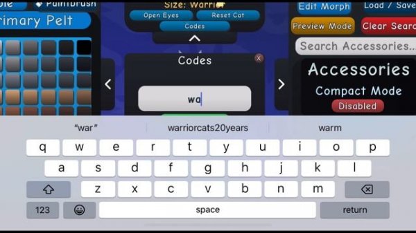 ALL *LATEST* CODES FOR WARRIOR CATS IN 2023! ROBLOX WARRIOR CATS ULTIMATE EDITION CODES