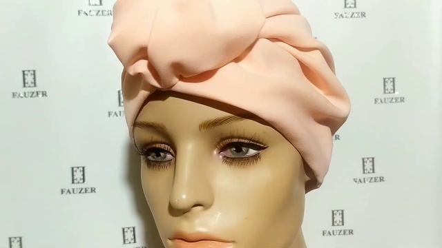 Чалма с узлом нежно-розовая - беж Fauzer.ru смотреть онлайн