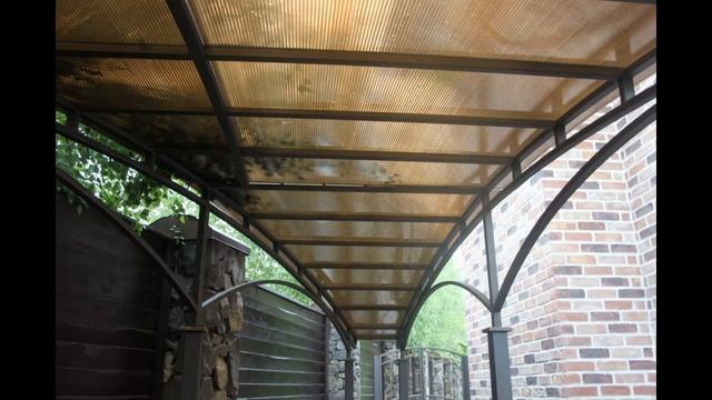 Идеи навесов из поликарбоната: 70 фото смотреть онлайн