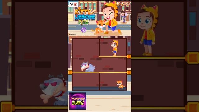 #shorts Kitty Rescue Pins Y8 game смотреть онлайн