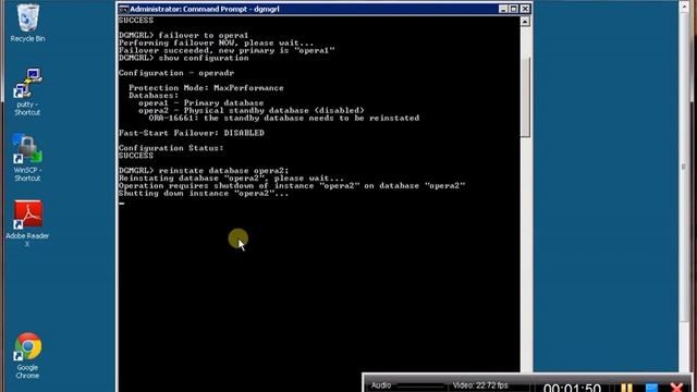 Reinstating a Database After a Failover смотреть онлайн