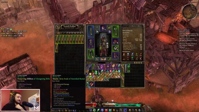 Dervish Leveling Grim Dawn - Stream VOD Part 1 смотреть онлайн