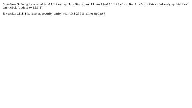 Apple: Update Safari on High Sierra смотреть онлайн